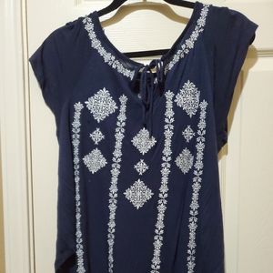 INC International Blue shirt